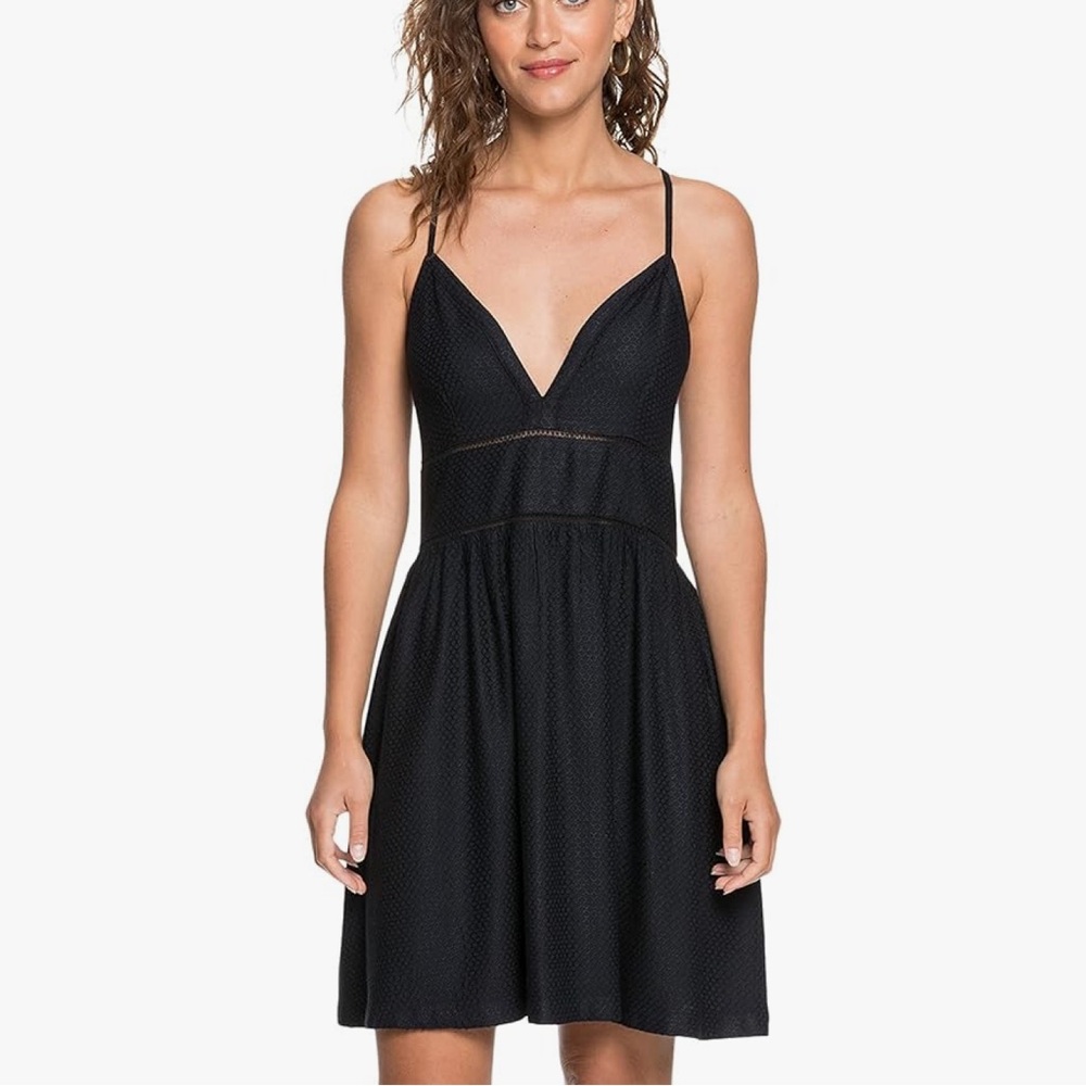 Roxy Women's Silver Light Strappy Woven Dress